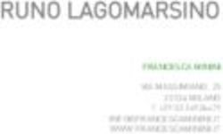 RUNO LAGOMARSINO - Francesca Minini, Contemporary Art