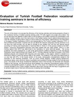 Evaluation of Turkish Football Federation vocational training seminars in terms of efficiency - ERIC