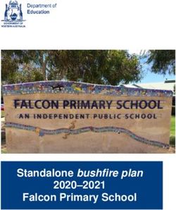 Standalone bushfire plan 2020-2021 Falcon Primary School