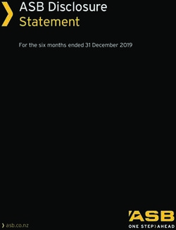 ASB Disclosure Statement - For the six months ended 31 December 2019 - asb.co.nz - AWS