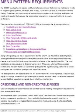 MENU PATTERN REQUIREMENTS - Idaho State Department of ...