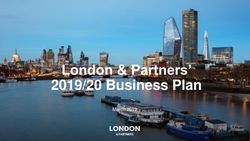 London & Partners' 2019/20 Business Plan - March 2019