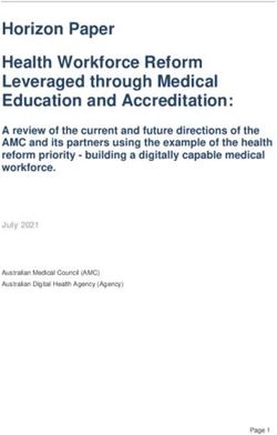 Horizon Paper Health Workforce Reform Leveraged through Medical Education and Accreditation