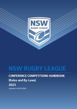 NSW RUGBY LEAGUE CONFERENCE COMPETITIONS HANDBOOK - (Rules and By-Laws) 2021 Updated: 24/02/2021 - CONFERENCE COMPETITIONS ...