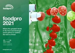Foodpro 2021 Where the greatest minds in the food and beverage world gather to redefine the future of food