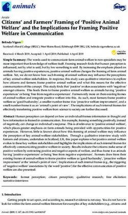 Citizens' and Farmers' Framing of 'Positive Animal Welfare' and the Implications for Framing Positive Welfare in Communication