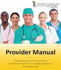PROVIDER MANUAL - "' ILL UNLYERSITYOJMARYLAND HEALTH PARTNERS - UM HEALTH PARTNERS