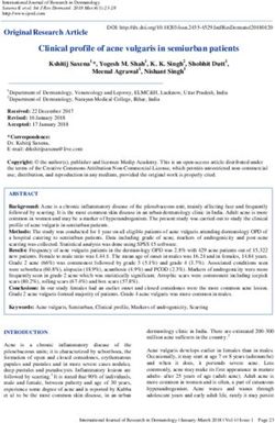 Clinical profile of acne vulgaris in semiurban patients - International ...