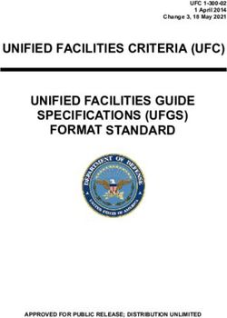 UNIFIED FACILITIES CRITERIA (UFC) UNIFIED FACILITIES GUIDE ...