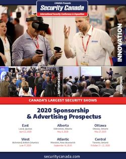 2020 Sponsorship & Advertising Prospectus