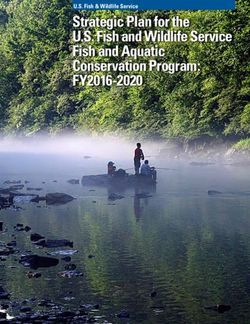 Strategic Plan for the U.S. Fish and Wildlife Service Fish and Aquatic Conservation Program: FY2016-2020 U.S. Fish & Wildlife Service
