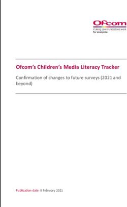 Ofcom's Children's Media Literacy Tracker - Confirmation of changes to future surveys (2021 and beyond)