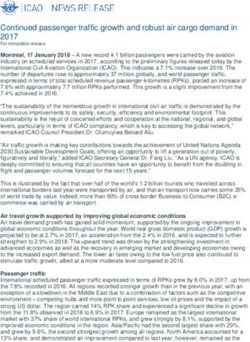 Continued passenger traffic growth and robust air cargo demand in 2017 - ICAO