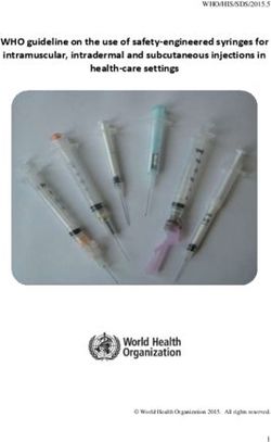 WHO guideline on the use of safety-engineered syringes for intramuscular, intradermal and subcutaneous injections in health-care settings