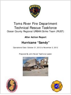 Toms River Fire Department Technical Rescue Taskforce - Hurricane "Sandy" Ocean County Regional URBAN Strike Team (RUST)