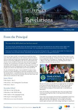 From the Principal Issue No.50 - St Paul's Grammar School