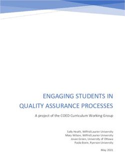 ENGAGING STUDENTS IN QUALITY ASSURANCE PROCESSES - A project of the COED Curriculum Working Group