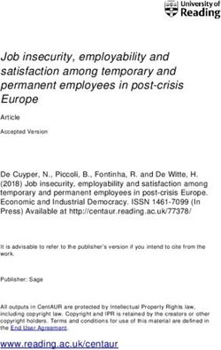 Job insecurity, employability and satisfaction among temporary and permanent employees in post crisis Europe - CentAUR