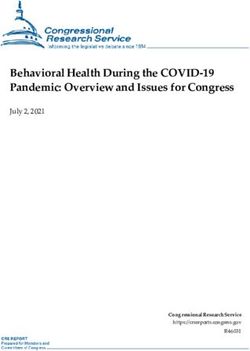 Behavioral Health During the COVID-19 Pandemic: Overview and Issues for Congress - July 2, 2021 - CRS ...