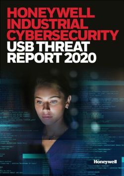 HONEYWELL INDUSTRIAL CYBERSECURITY USB THREAT REPORT 2020