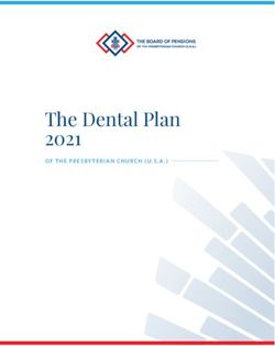 The Dental Plan 2021 OF THE PRESBYTERIAN CHURCH (U.S.A.) - Board of Pensions