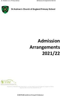 Admission Arrangements 2021/22