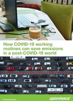How COVID-19 working routines can save emissions in a post-COVID-19 world - www.greenpeace.de
