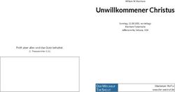 Unwillkommener Christus - Prüft aber alles und das Gute behaltet - Der Weckruf