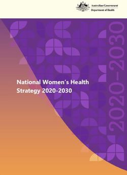 National Women's Health Strategy 2020-2030 - Department of ...