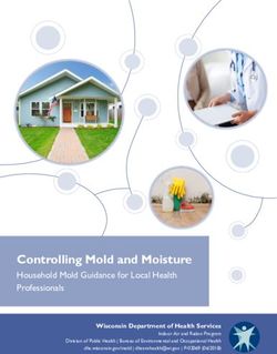 Controlling Mold and Moisture - Household Mold Guidance for Local Health Professionals - Wisconsin Department of Health ...