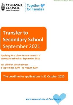 Transfer to Secondary School - September 2021 - eSchools