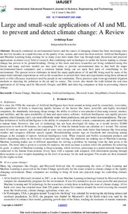 Large and small-scale applications of AI and ML to prevent and detect climate change: A Review