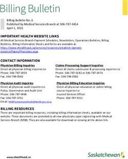 Billing Bulletin - eHealth Saskatchewan