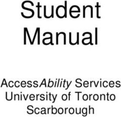 Student Manual AccessAbility Services University of Toronto Scarborough