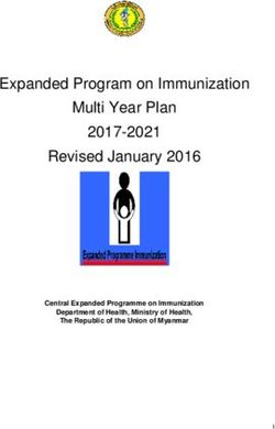 Expanded Program on Immunization Multi Year Plan 2017-2021 Revised January 2016