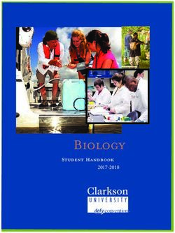 Biology 2017-2018 Student Handbook - Clarkson University