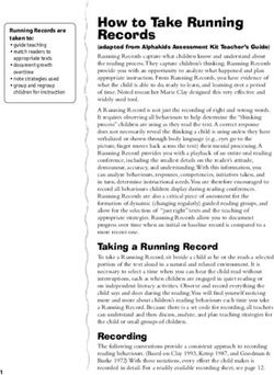 How to Take Running Records