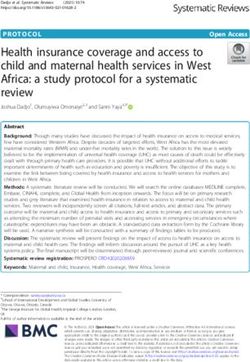 Health insurance coverage and access to child and maternal health services in West Africa: a study protocol for a systematic review - Systematic ...