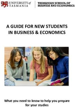 A GUIDE FOR NEW STUDENTS IN BUSINESS & ECONOMICS - What you need to know to help you prepare for your studies - University of ...