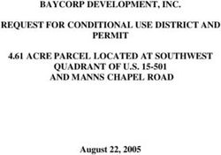 BAYCORP DEVELOPMENT, INC - REQUEST FOR CONDITIONAL USE DISTRICT AND PERMIT 4.61 ACRE PARCEL LOCATED AT SOUTHWEST QUADRANT OF U.S. 15-501 AND ...