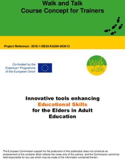 Walk and Talk Course Concept for Trainers