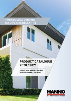 PRODUCT CATALOGUE 2020 / 2021 - Variety from Austria: the right solution for every purpose! - Hanno-Werk GmbH ...