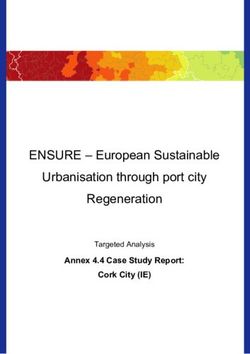 ENSURE - European Sustainable Urbanisation through port city Regeneration - Annex 4.4 Case Study Report: Cork City (IE) - ESPON