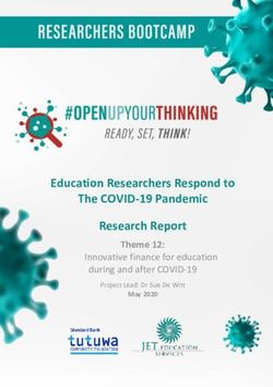 Education Researchers Respond to The COVID-19 Pandemic - Theme 12: Innovative finance for education during and after COVID-19