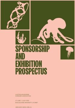 SPONSORSHIP AND EXHIBITION PROSPECTUS