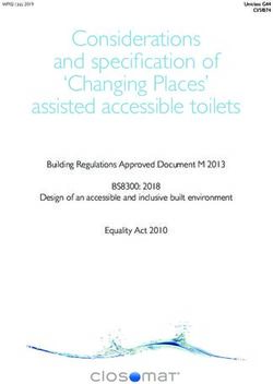 Considerations And Specification Of 'Changing Places' Assisted ...