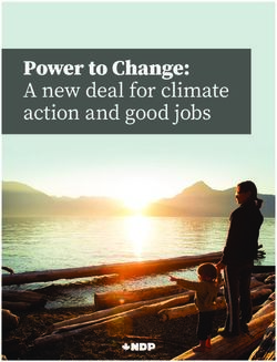 Power to Change: A new deal for climate action and good jobs - Canada's NDP