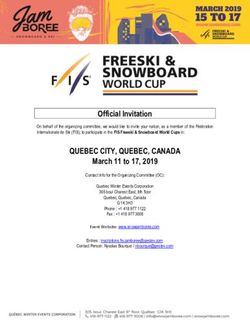 QUEBEC CITY, QUEBEC, CANADA - Official Invitation - FIS Ski
