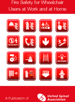 Fire Safety for Wheelchair Users at Work and at Home - A Publication of