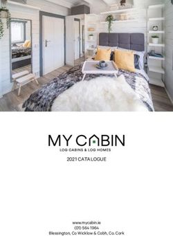 2021 CATALOGUE www.mycabin.ie (01) 564 1964 Blessington, Co Wicklow & Cobh, Co. Cork